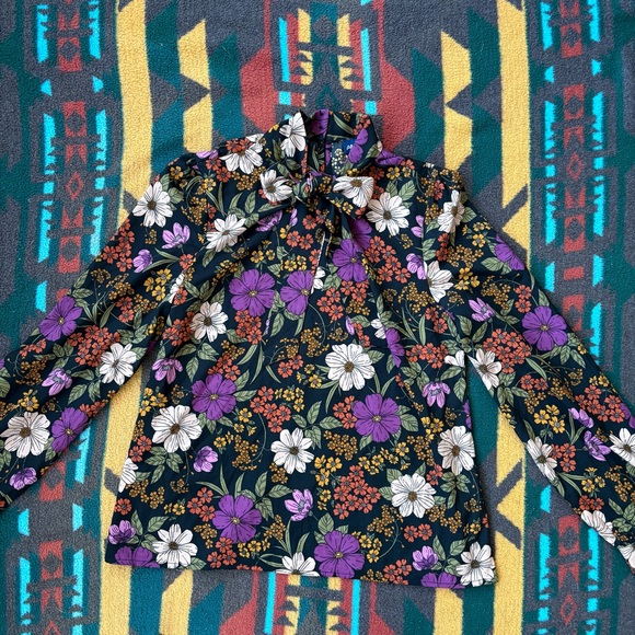 Princess Highway Tops - Princess highway floral print blouse with tie neck. Excellent condition